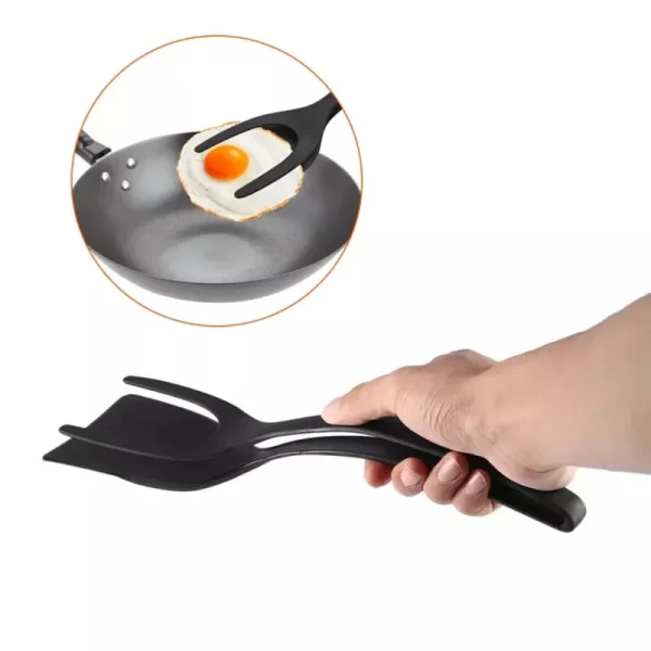 Kit 3 Espátula De Silicone Multiuso Com Pegador Para Ovos Bife Panqueca Tapioca